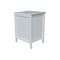 International Concepts Solid Wood Bedroom Nightstand with 3 Drawers, White BD08-8013 - alternate 8